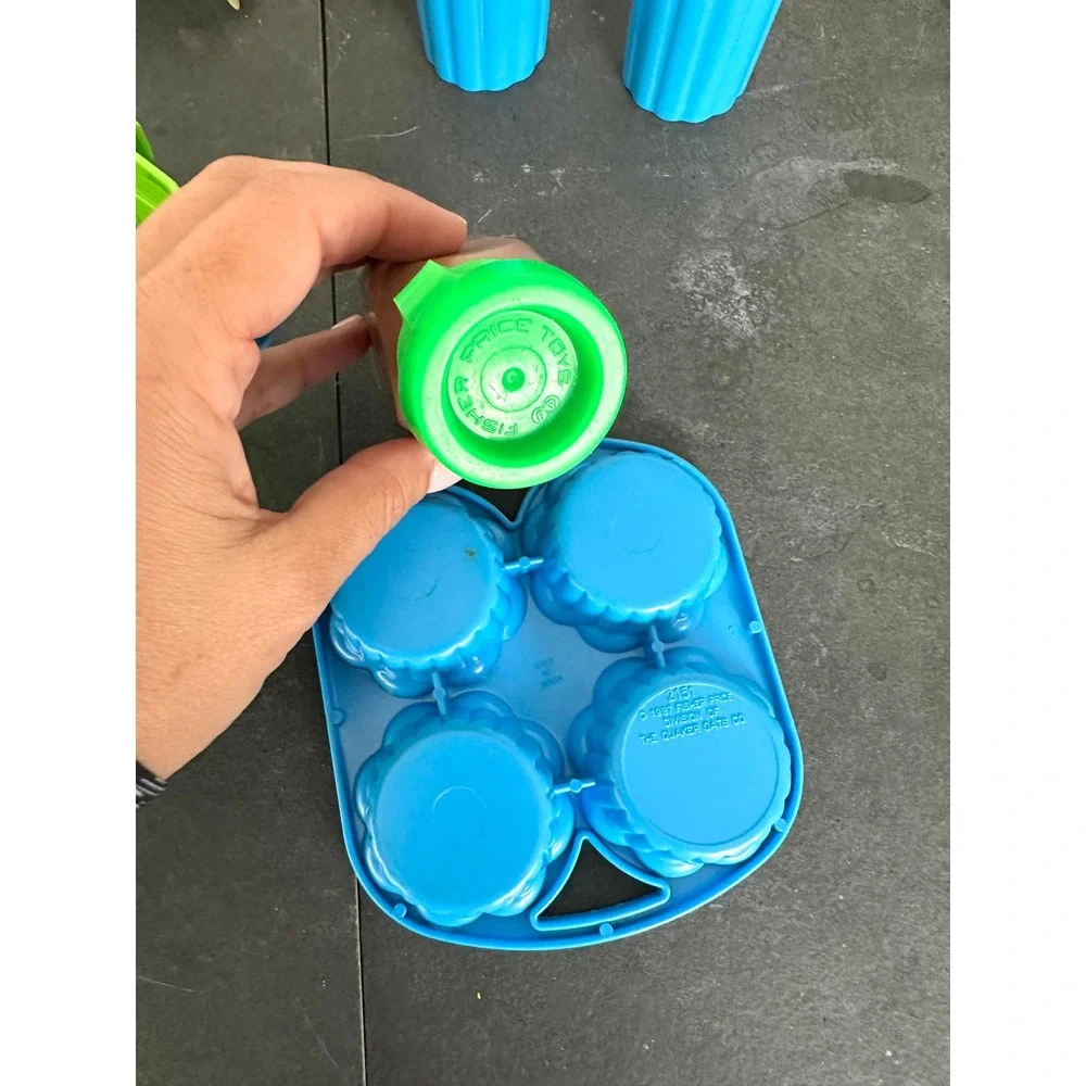 1990s Fisher Price Fun with Food shopping basket pretend play FP Toys